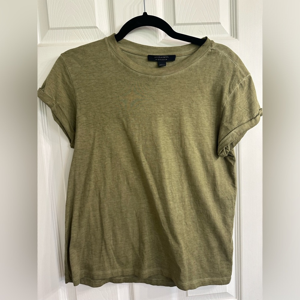 AllSaints Anna Cuff sleeve T-shirt - size 6